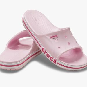 CROCS Bayaband Slide Sandals- Ballerina Pink/Candy Pink